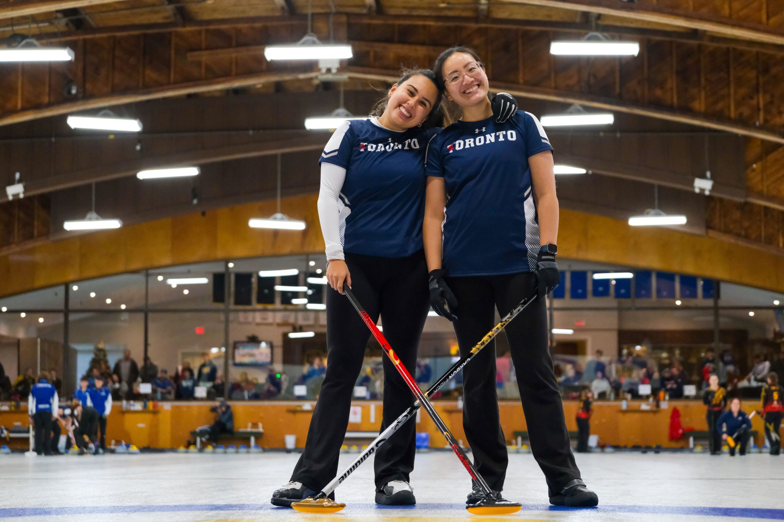 Curling-2-scaled Danielle Serra (left) and Janice Pang (right) are two BME students on the University of Toronto’s Varsity Curling team.